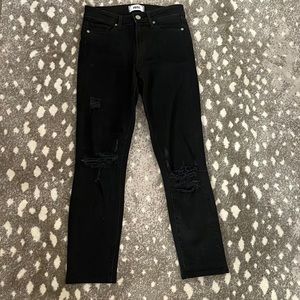 Paige - Horton skinny ankle Jeans (tattered legs)
